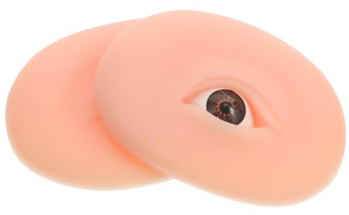 PRETYZOOM Silikon Übungshaut für Augenbrauen mit Hautähnlicher Textur und Wiederverwendbar Praktisches 5d Make Up Trainingsmodul in Rosa für Anfänger