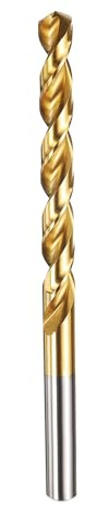 Kozelo 1pcs Drill Bit 5.5mm Diameter M42 8% Cobalt HSS for Hard Metal | Cutting Tool for Machining Hard Metal Stainless Steel Woodworking Handicraft Use, 135° Cutting Angle TiN