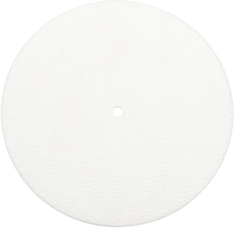 QUARKZMAN Tappetino Giradischi 7 Feltro Tappetino Antivibrazione Bianco | Per Giradischi, In Vinile Studio Di Registrazione