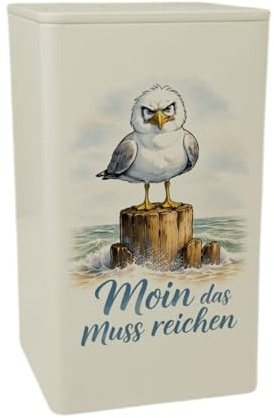speecheese Dose 900ml Möwe Moin das Muss reichen maritim lustige Spruch | mit maritimem Spruch