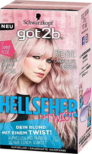 Schwarzkopf Got2b Hellseher, Aufheller + Haarfarbe, Sorbet Rosé, 1x143 ml