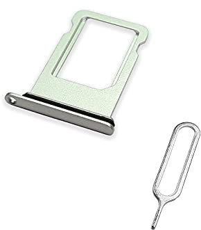 TechZone Replacement Nano Sim Card Tray Slot Holder for Apple iPhone 8 Silver with Sim Ejector Tool