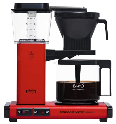 Moccamaster KBG Select, Cafetiere, Cafetières Filtres, Rouge Brique, 1.25 Litre