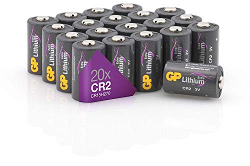 GP Extra CR2 Batterie 3 Volt Lithium | 20 Stück Batterie CR2 3V (CR15H270, DLCR2) für Smart Home, Digitalkameras, Rauchmelder, Taschenlampen, Laserpointer und vieles mehr