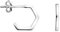 SOFIA MILANI - Damen Ohrringe 925 Silber - Sechseck Hexagon Steck Creole - E1506