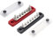 Gloaso 100A Sammelschiene Kupfer Bus Bar Stromverteiler 12V- 48V DC, mit 2x M5 Bolzen+ 5x #8/32 Schrauben 100 Amp Mini Batterie Busbar für Kfz LKW Wohnwagen Solar Marine, Rot& Schwarz 2 Stück ﻿