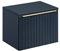 PIASKI Mobile lavabo 60 cm Santa FE Deep Blue, mobile lavabo con piano di lavoro, mobile lavabo sospeso, colore blu marino (con piano di lavoro)