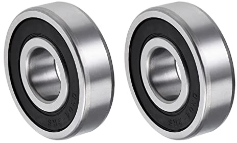 QUARKZMAN 6304-2RS 20x52x15mm Kugellager x 2Stk Chromstahl für Industriemaschinen mit guter Tragfähigkeit Doppelt versiegelt