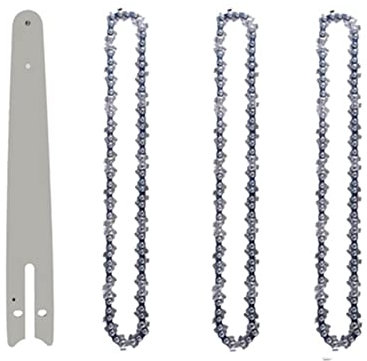 SORTZ 4/6 Inch 8 Inch Chainsaw Guide Bar Chain Set 1/4''P for Mini Electric Chain Saw Wood Cutter Power Tools Replacement Spare Chains (Color : A, Size : 8 Inch 4PCS)