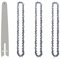 SORTZ 4/6 Inch 8 Inch Chainsaw Guide Bar Chain Set 1/4''P for Mini Electric Chain Saw Wood Cutter Power Tools Replacement Spare Chains (Color : A, Size : 8 Inch 4PCS)