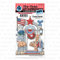 Art Impressions Front Porch Stamp & Die Set-Patriotic