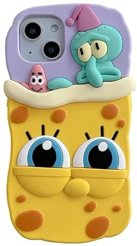 Ultra Thick Soft Silicone Case for Apple iPhone 14 iPhone14 Ocean Sea Starfish Octopus Fish 3D Cartoon Anime Animal Fun Funny Cute Adorable Fashion Stylish Kids Boys Girls