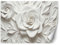 Feeby Papel Pintado 3D Flores Motivo floral 350x245 cm Blanco XXL Fotomurales Tejido No Tejido Decoración De Pared Moderna Decorativos Dormitorio Para la sala Plantas