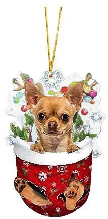 Acrilico di Natale per decorazioni dell'albero di Natale Mini ornamenti di Natale per mini albero cucciolo cani personalizzato unico