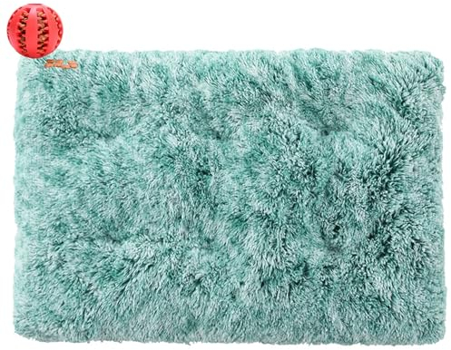 DOTBUY-SHOP Hundebet Rectangular Katzenbett, Hundekissen Grosse Hunde Rectangle Kissen, Plüsch-Hundekorb Hundebett Waschbar, für Groß Hunde, Katzen und Herbst und Winter (45X30CM,Türkis)