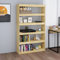QZZCED Dekoratives Regal Wohnzimmerregal Bücherschrank Büro-Bücherregal Bücherregal/Raumteiler 100x30x167.5 cm Massivholz Kiefer für Arbeitszimmer, Schlafzimmer, Wohnzimmer