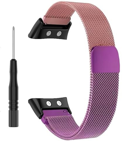 Bracelet en métal pour montre connectée Garmin Swim 2 Garmin Forerunner 45/45S (B-RW (boucle magnétique)