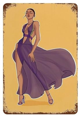 FUCIIhUUN Zendaya-Poster, Wanddekoration, Kunst, Metallblech-Poster, moderne Heimdekoration, Kunst, Metallposter, Hausbar, Laden, Dekorationen, Vintage-Schild, Geschenk, 30 x 20 cm