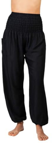paigh stylische & konfortable Haremshose Damen mit Taschen – perfekt für Yoga, Festivals, Joggen und als Sommer-Mode - Hergestellt in Thailand