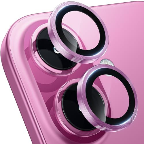 WSKEN for iPhone 17/16/16 Plus Camera Lens Protector - [Keep Original Shooting] Shatterproof 9H Tempered Glass Camera Screen Protector Metal Ring Cover Film Accessories Titanium