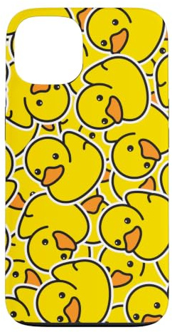 Funny Duck Pattern | Cute Yellow Rubber Duckie Design Case for iPhone 13