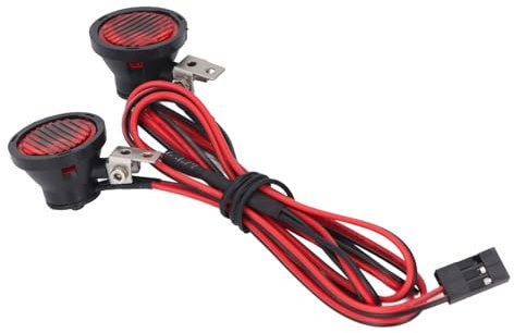 KKPLZZ RC Auto Frontscheinwerfer für Axial für SCX10 90046 für Redcat 2 LEDs Hochhelle RC Scheinwerfer für 1:10 RC Crawler (Rotlicht)