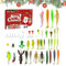 Senermter Angelköder-Adventskalender,Angel-Adventskalender 2024 | 24-Tage-Fischköder-Set - Angel-Adventskalender, 24 Tage Angelköder-Set für Vater, Opa