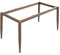 Modernes Metall-Tischbein-Set für Möbel, Esstisch, Schreibtisch, Basis für Marmor, Glas, Holz, stabiler Rahmen mit Sektionsbecher und Schrauben, 90 cm x 45 cm x 72 cm, Braun