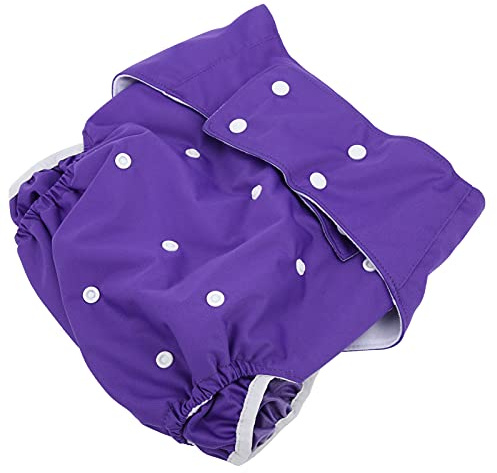 Stoffwindeln für Erwachsene, Stoffwindeln, Stoffwindel, Auslaufsicher, Wiederverwendbare Taschenwindel, Verstellbar, für ältere Menschen mit Behinderungen, Inkontinenz (PURPLE)