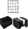DIRZA Bike Basket Liner Set with Waterproof Cover and Cargo Net, Heavy Duty Thickened Liner for Rear Bicycle Basket, Black