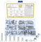 85 Stück M8 Schrauben Set, Sechskantschrauben Muttern Set, Gewindeschrauben Set, Maschinenschrauben Sortiment mit Unterlegscheiben Set, Sechskantkopfschrauben und Muttern Set