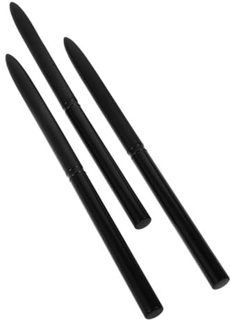 BELLIFFY 3pcs Wood Nail Art Brush Set Fine Nail Art Brush Pen Gel Tool for French Tip Scrubbing Design Tools