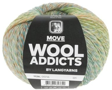 WOOLADDICTS Move (Lang Yarns) 1126.0016 - darkgreen/olive/petrol/brown