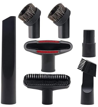 CNOYEEO 7 Piece Set Vacuum Attachments Accessories Cleaning Kit Brush Nozzle Crevice Tool for 35mm to 32mm Standard Hose Parts,Compatible with Shark/Henry Hoover Attachments