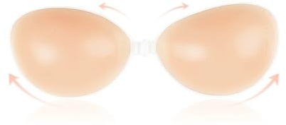 HMCEY Soutien Gorge Dos Nu Invisible Push Up,Soutien Gorge sans Bretelles Adhesif,Autoadhésifs Soutiens Gorges Autocollant Reutilisable,Sticky Bra,Cache-Tétons en Silicone pour Fêtes Mariages Robes