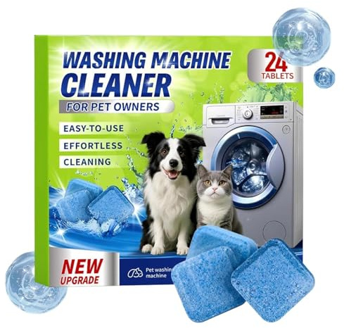 Pastilles Nettoyantes Lave-Linge - 24 Comprimés Désodorisants Nettoyage Profond | Éliminateur D'Odeurs Lave-Linge,pour Top et Frontal, Élimination des Résidus et