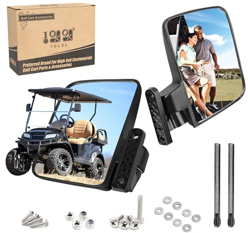 10L0L Universale Golfwagen Seitenspiegel für Club Car EZ-GO Yamaha und andere (D)