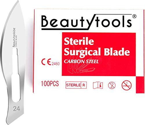 Beautytools Bistouri Couteau/Nr 24 couteau (100 pièces) - (BP-0720)