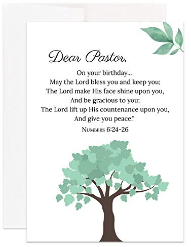 Pastor Geburtstagskarte für Pastorenkarte, christliche Geburtstagskarte (Einzelkarte)