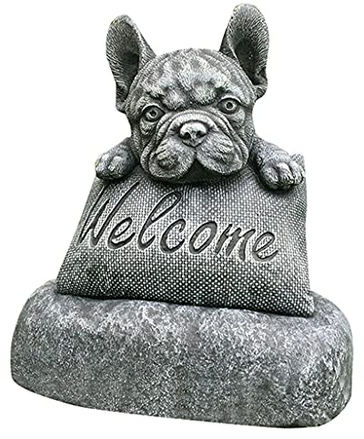 Baoblaze Französische Bulldogge Skulptur Dekoration, Französische Bulldogge-Statue, Süß und Hochwertig, für Gärten, Desktops, Terrassen, Wohnzimmer, Höfe, Küchen, drinnen und draußen