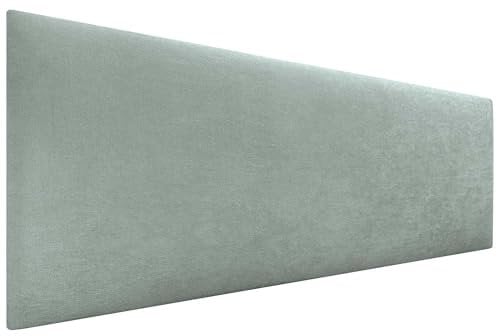 DHOME Cabecero de Polipiel o Tela AQUALINE Liso cabeceros Cabezal tapizado Cama Lujo (Tela Verde Agua, 135cm (Camas 120/135/140))