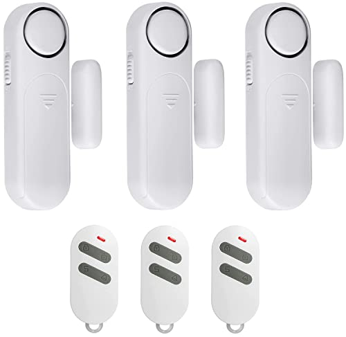 Alarma para Puertas y Ventanas de 120 dB con 3 Modos inalámbricos magnéticos, Alarma antirrobo, Sistema de sensores de Seguridad doméstica, para protección de niños, casa, frigorífico, Tienda