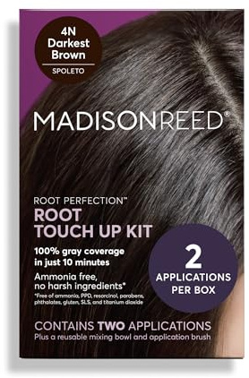 Madison Reed Root Perfection Root Touch Up Kit – 4N Spoleto Darkest Brown, 100% Gray Coverage in 10 Min, Ammonia-Free, 2 Applications