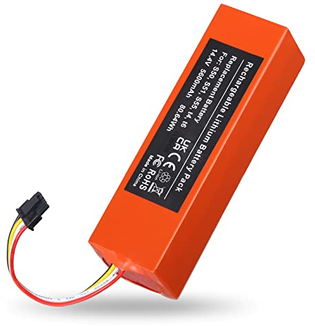 Molisau 5600mAh 14,4V Li-ion Batteria di ricambio Compatibile con Xiaomi Mi Robot 1a e 2a Generazione, Mijia Roborock S50, S51, S55, T4, T6 Robot Aspirapolvere