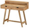 vidaXL Raues Mangoholz Massiv Schreibtisch Vintage-Stil 2 Schubladen Computertisch Arbeitstisch Bürotisch PC Tisch Büro Laptoptisch Büromöbel 100x45x90cm
