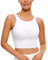 CRZ YOGA Donne Butterlux Collo Alto Palangaro Gli Sport Reggiseno - U Indietro Allenamento Top Corto Bianco 46