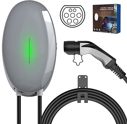 WISSENERGY 11KW Wallbox mit 16A CEE Stecker, 3-Phasen Typ 2 EV Ladegerät mit 6M Ladekabel, 11kW Heim Ladestation für EV PHEV
