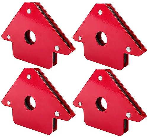 Sutekus Welding Magnet Arc Welding Electrode Holder Welding Magnets and Clamps 45, 90, 135 Degree Metal Working Mig Tools And Equipment (4Pcs 3)