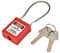 Safety Lockout Padlock, Lock Off Kit for Electrical Safety, Cable Padlock with Key, Industrial Padlock and Key, Lockout Padlock