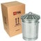 GardNTool Small Medium Large Extra Large Galvanised Steel Metal Dustbin Kitchen House Garden Storage Unit Bin ([15L Metal Bin])